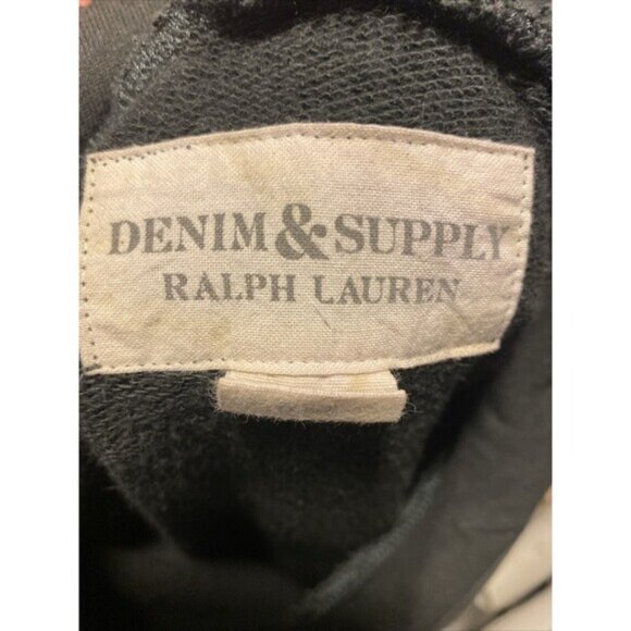 Ralph Lauren Denim & Supply Hoodie Wheel Wings Skull Wrenches Men’s M Black VTG - Picture 10 of 12